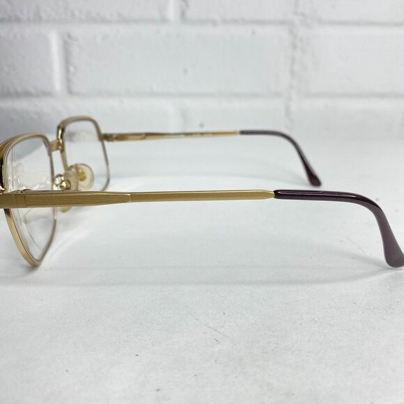 Headhugger Retro Eyeglasses Black and Gold Geometric Full Rim H2596 - Picture 3 of 9